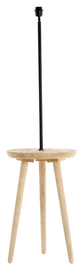 Light & Living Tolfa Bijzettafel‑Vloerlamp 135 cm – Natuurlijke Elegantie voor jouw Woonruimte