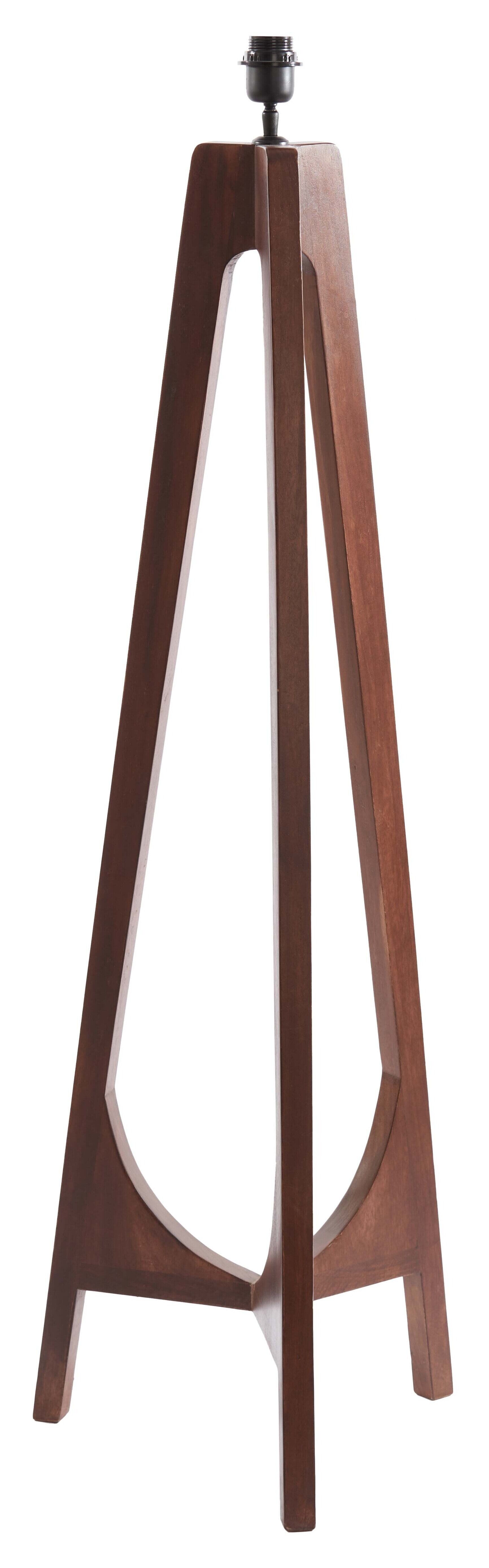 Light & Living Troina Vloerlamp Mangohout 118 cm – Warm Bruin Design
