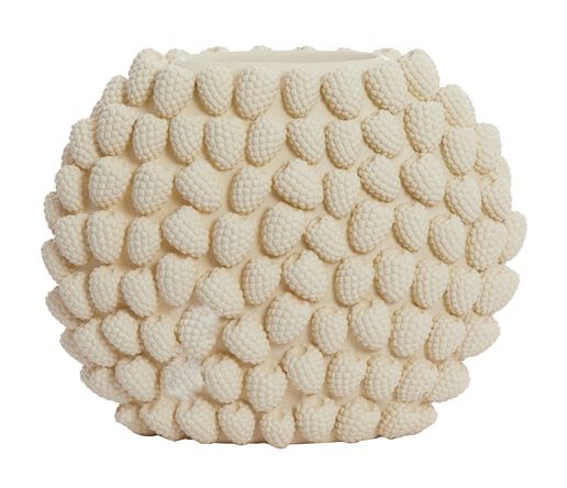 Light & Living vaas Raspberry – frisse crèmekleurige designvaas (35 cm)
