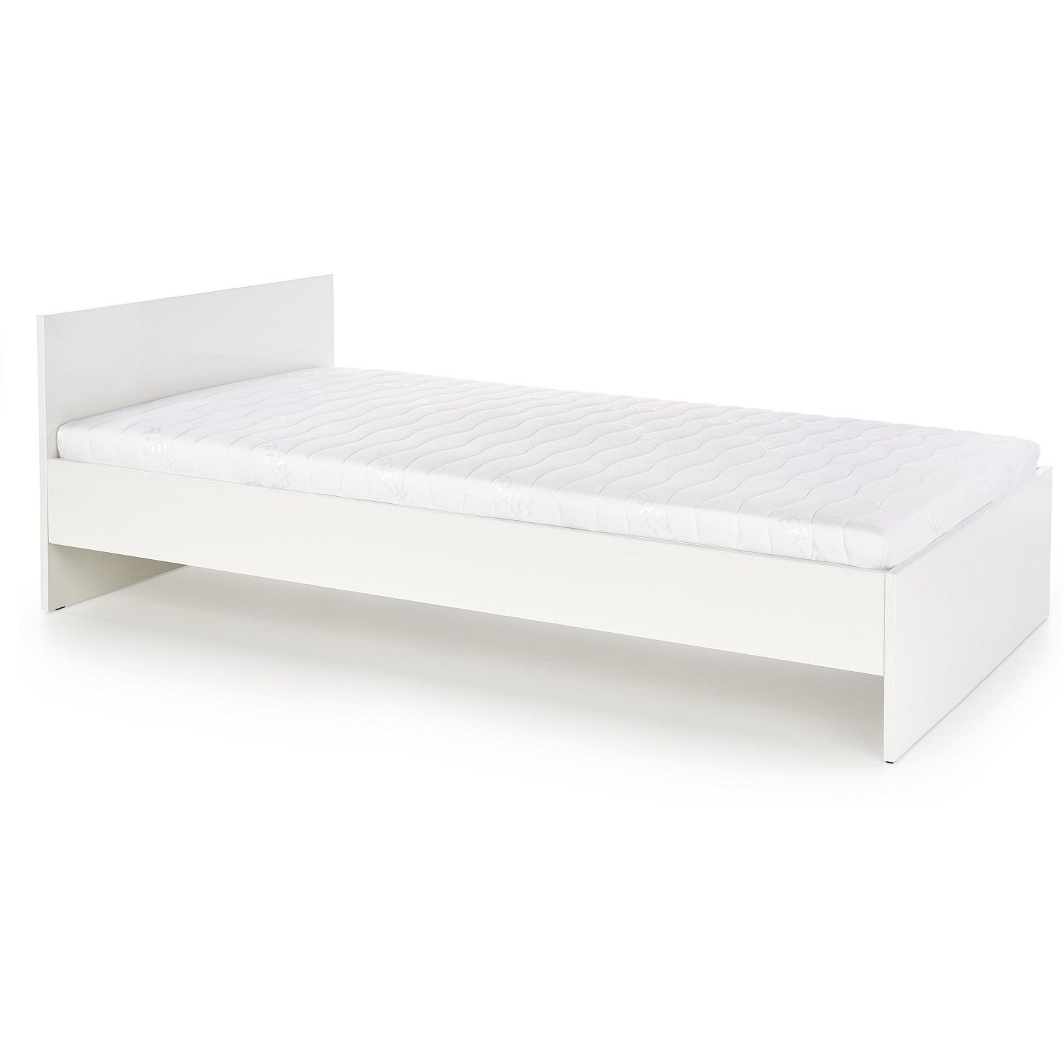 Lima Eenpersoonsbed 90×200 cm – Hoogglans Wit voor de Tienerkamer