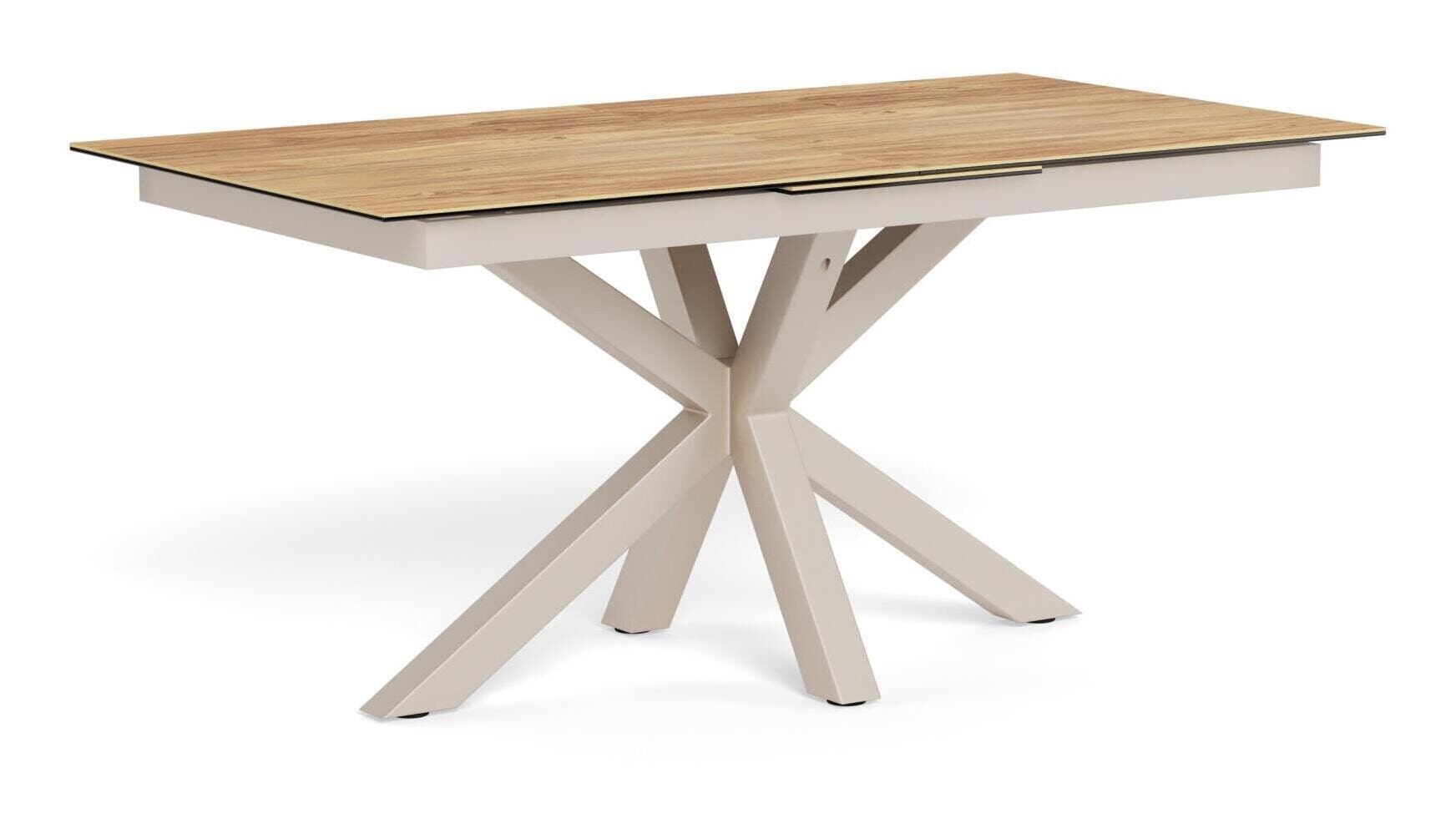 Line – stijlvolle uitschuifbare eettafel met keramisch blad en eikenlook