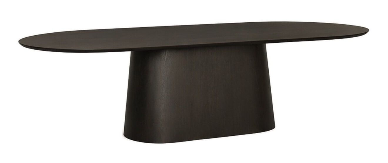 Livingfurn Ovale Eettafel Novero – Moderne Elegantie in Espresso