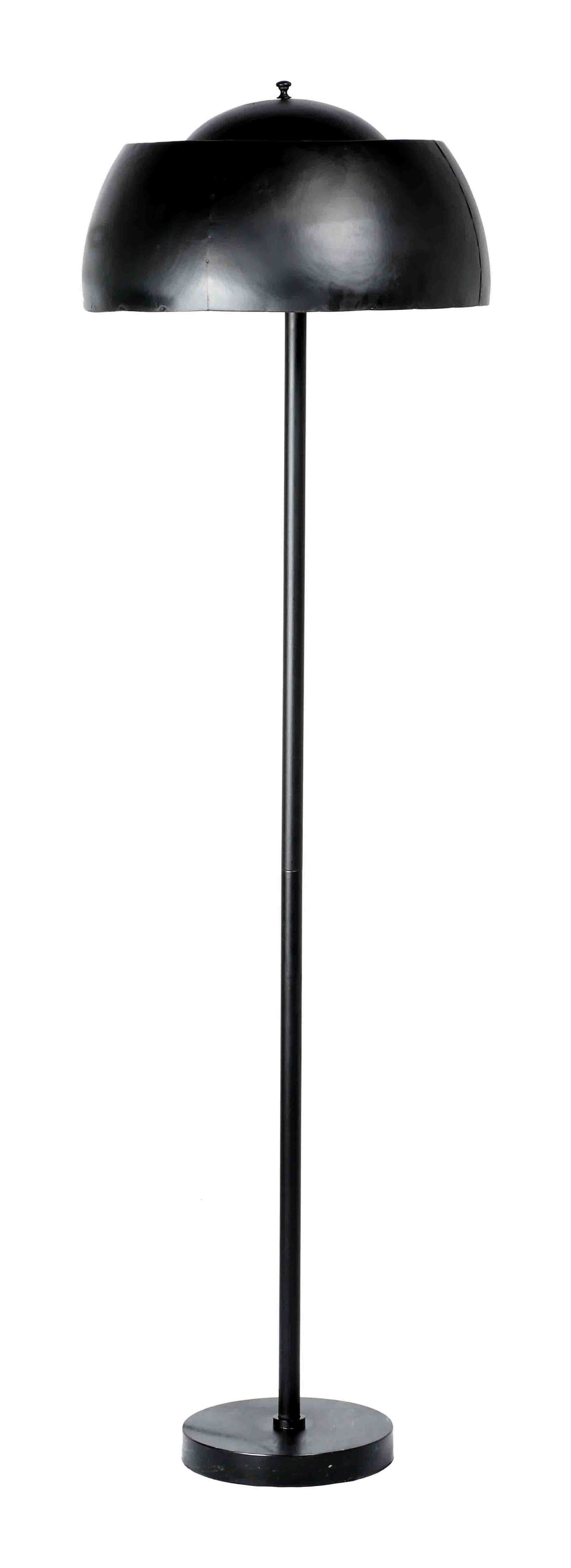 Livingfurn Vloerlamp Kyle – Elegante zwarte lamp met marmeren voet, 167 cm