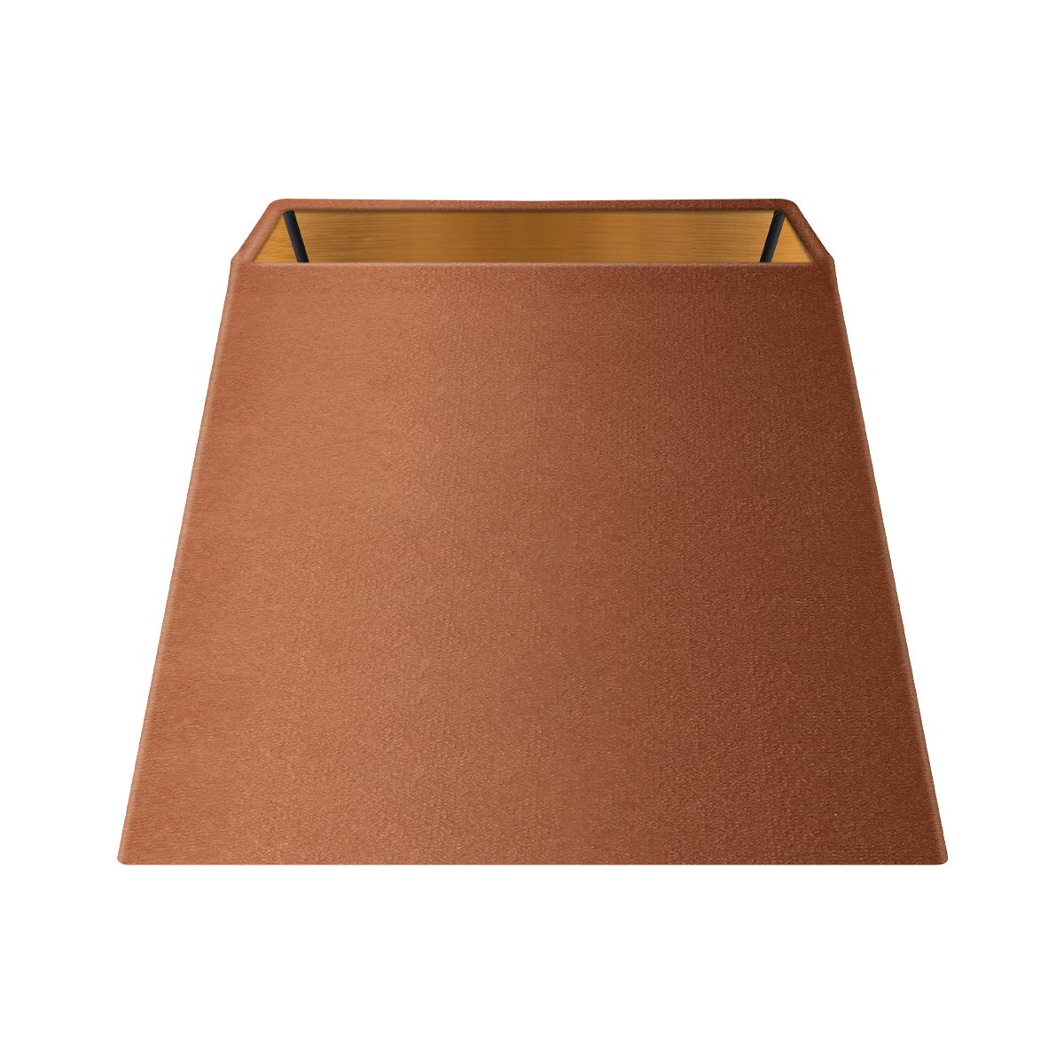 Luxe Rectangle Fluwelen Lampenkap – Grijs & Goud voor Tafellampen