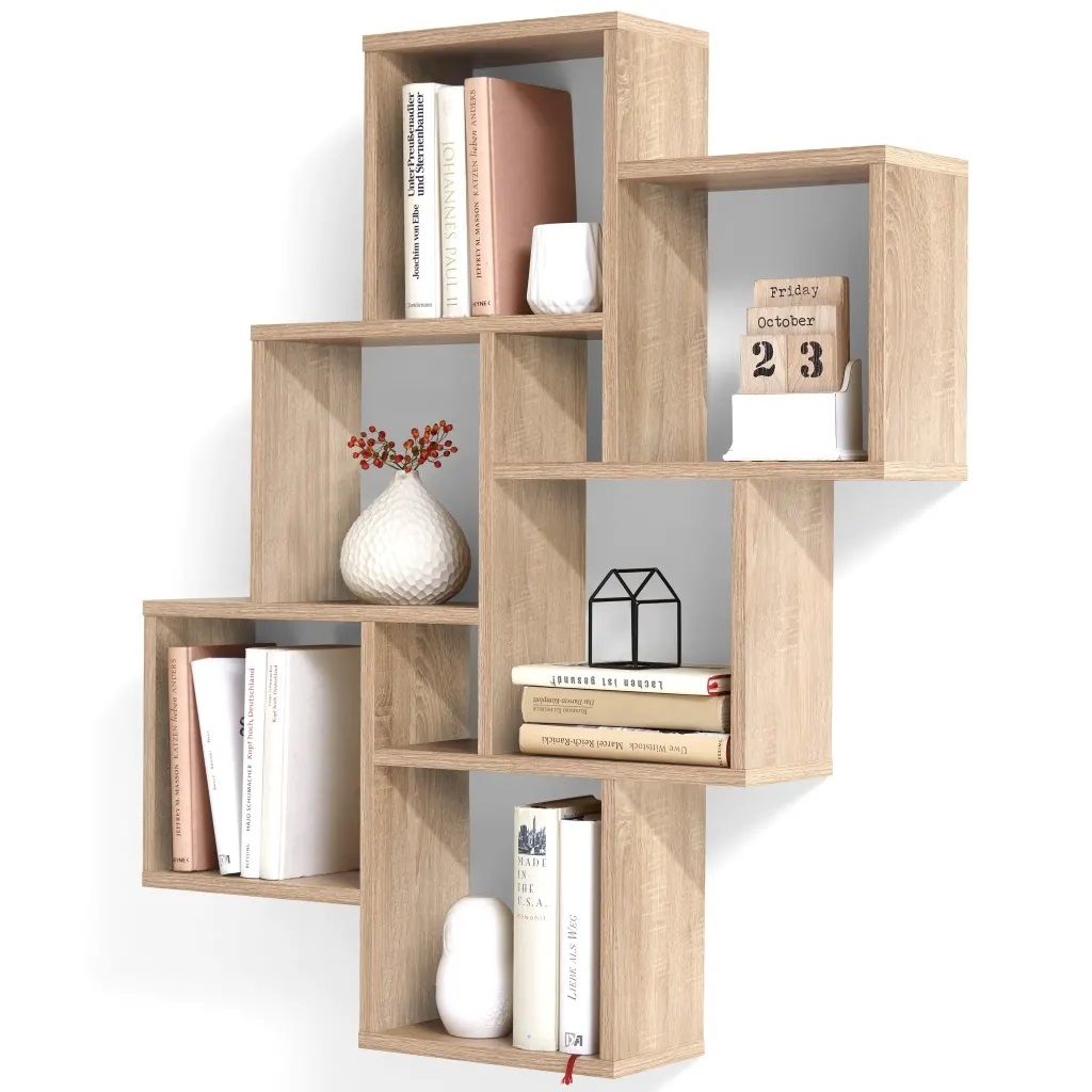 Markis Wandrek 94 cm – Stijlvol Opbergrek in Eiken