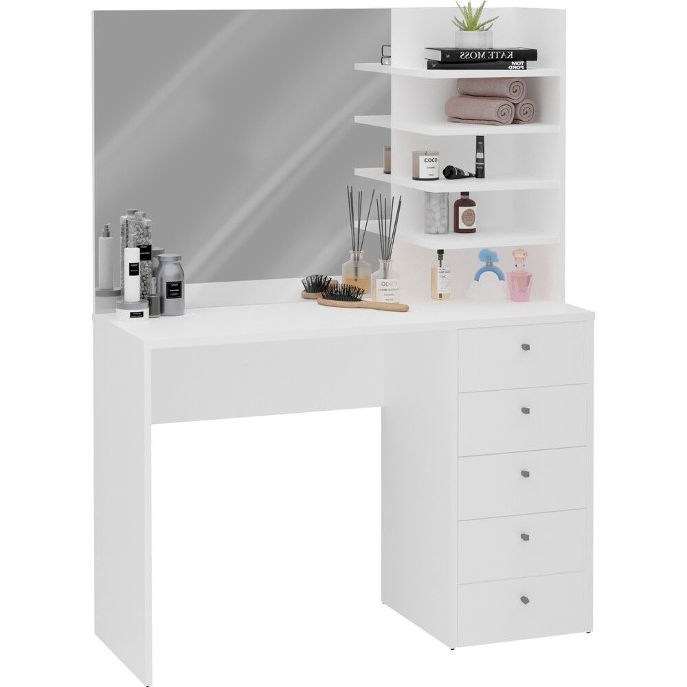 Marl Kaptafel 105 cm – Stijlvolle make‑uptafel met geplaatste spiegel