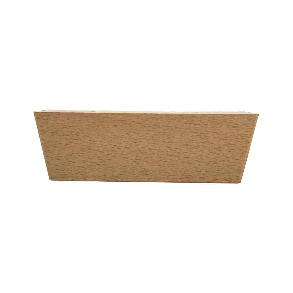 Massief Houten Vierkante Meubelpoot 16×4,5 cm – 5 cm Hoog – Furniture Legs Europe