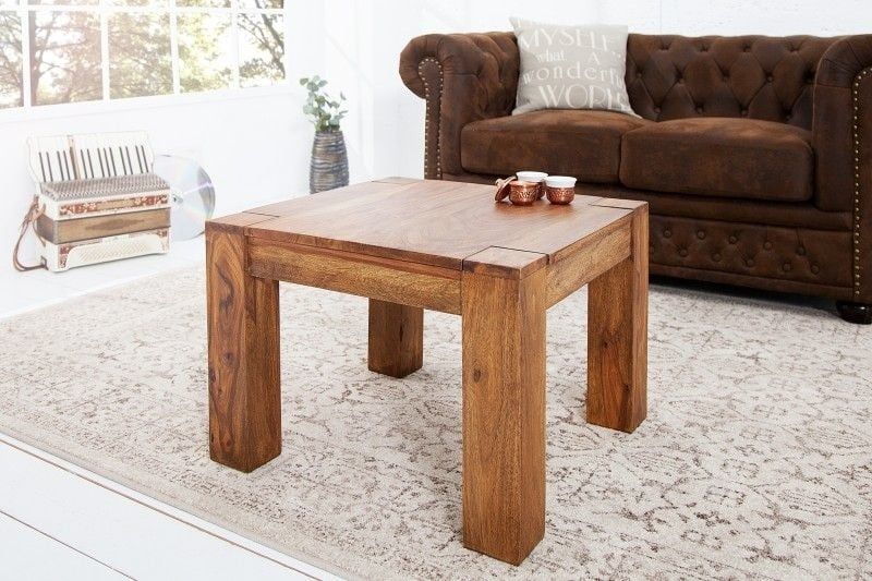 Massief Sheesham Salontafel MAKASSAR – Tijdloze Elegantie voor uw Woonkamer
