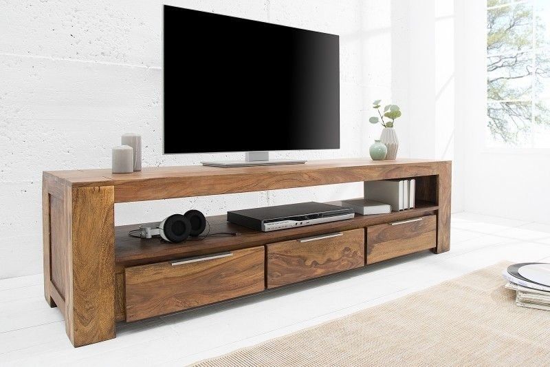 Massief sheesham tv‑meubel 170 cm – stijlvol middelpunt voor je woonkamer