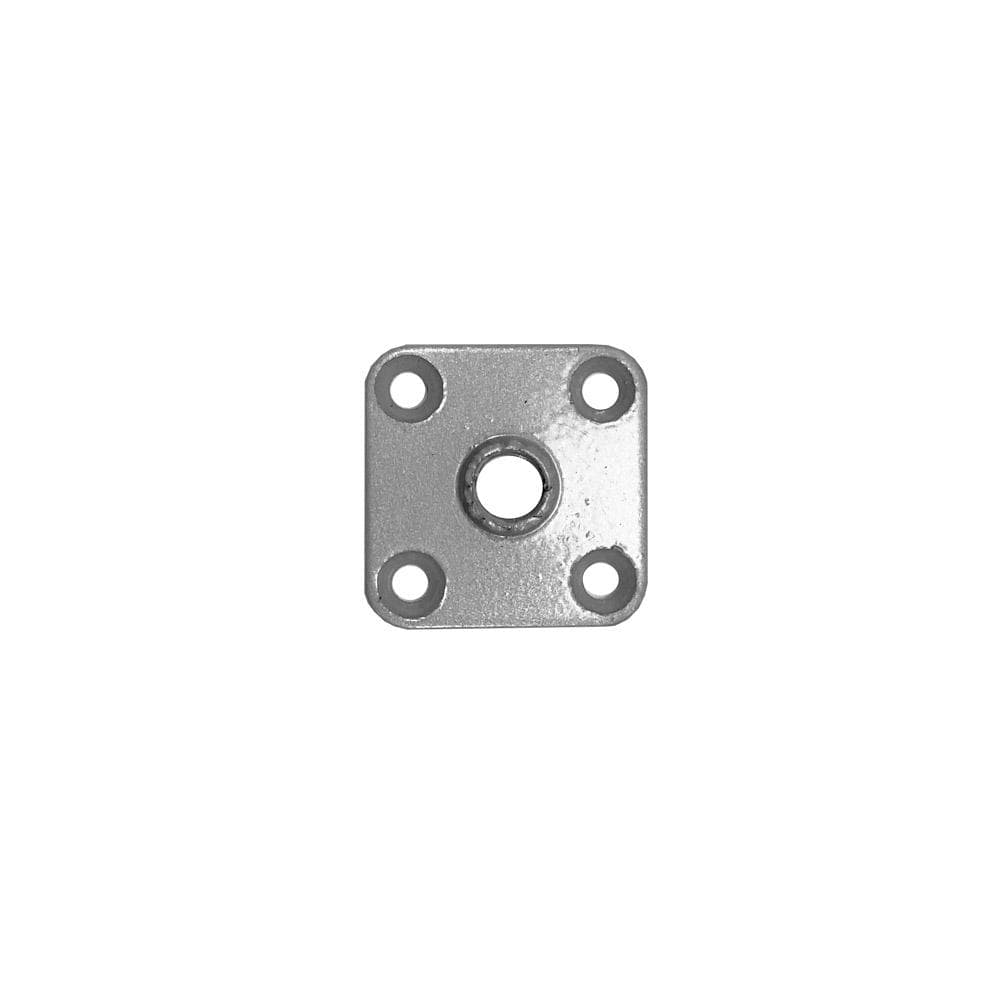 Massief Stalen Bevestigingsplaat Grijs – Vierkante M10 Set (4 stuks)