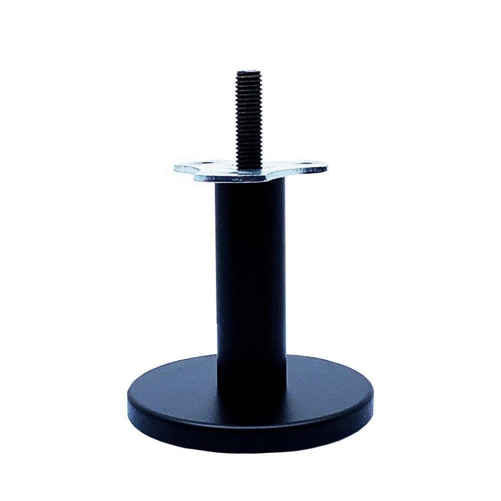 Massief Stalen Meubelpoot Zwart – Rond Ø 2,5 cm, Hoogte 8 cm (M10)