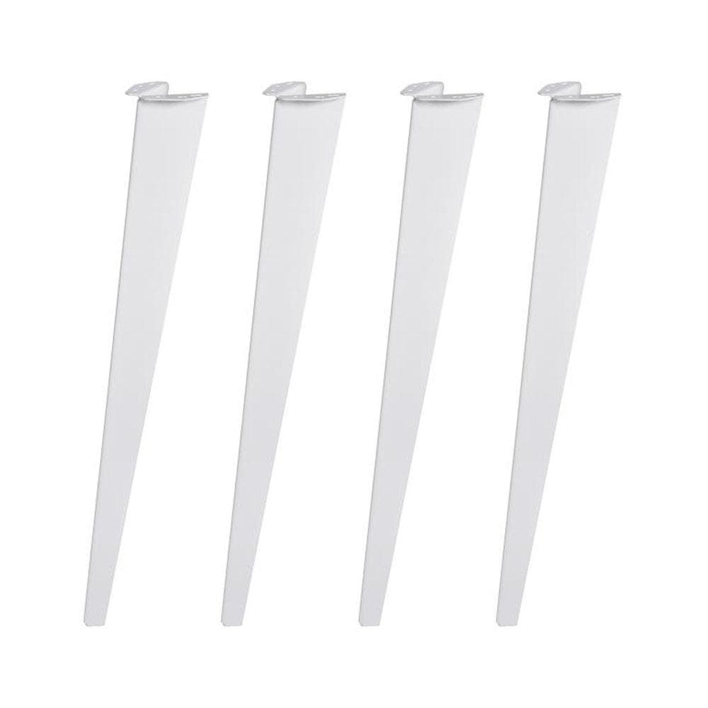 Massief Stalen Meubelpoten Wit – 4 Stuks, 72 cm Hoog