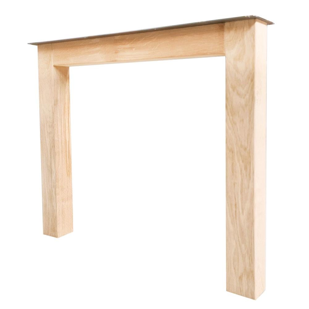 Massieve eiken N‑poot – 73 cm hoog, 8 × 8 cm, stevige afwerking