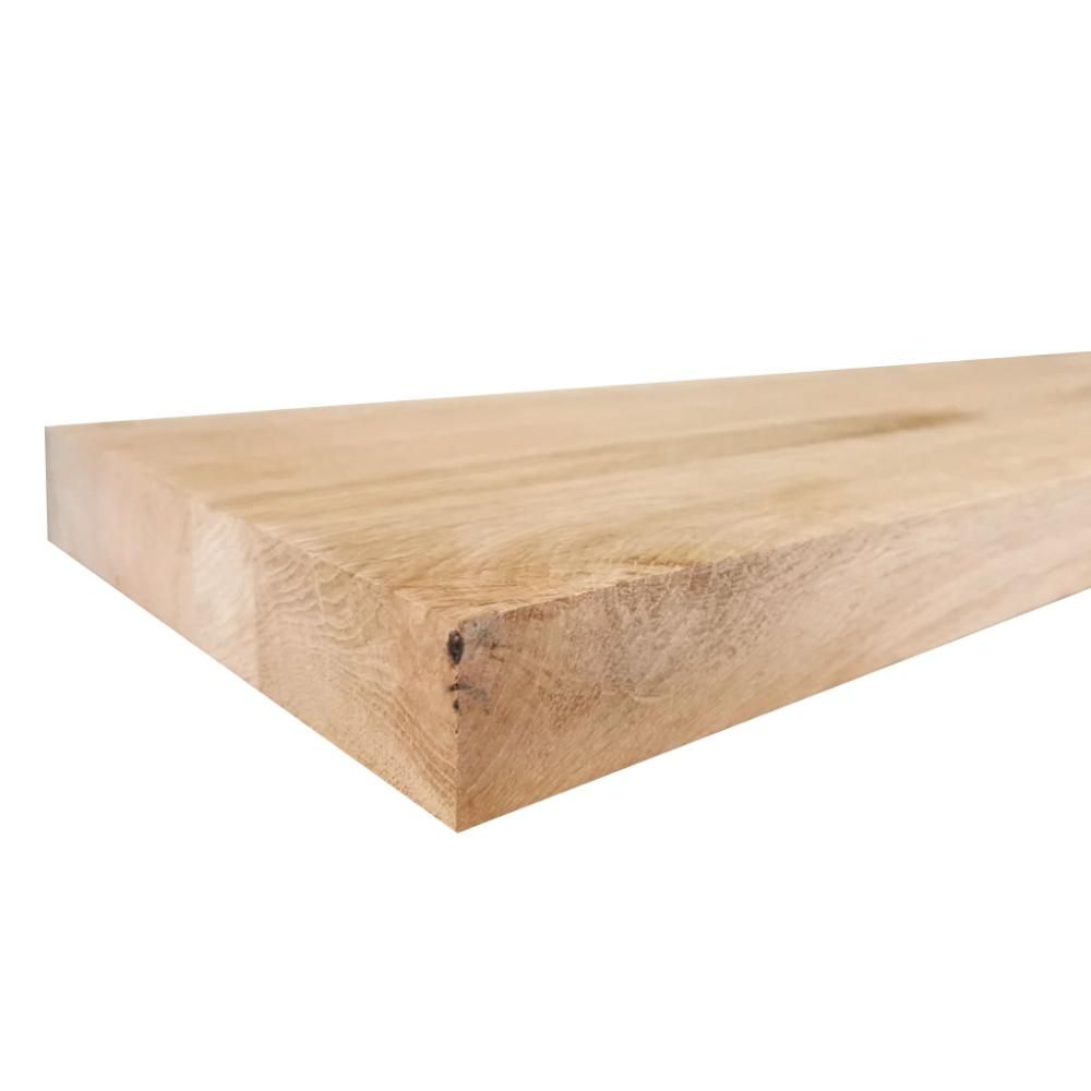 Massieve eiken wandplank 120 cm × 20 cm – robuust design van Furniture Legs Europe