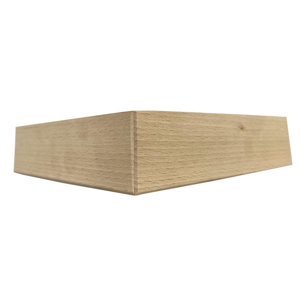 Massieve houten meubelpoot 18 × 18 cm – 4,5 cm hoog – Furniture Legs Europe