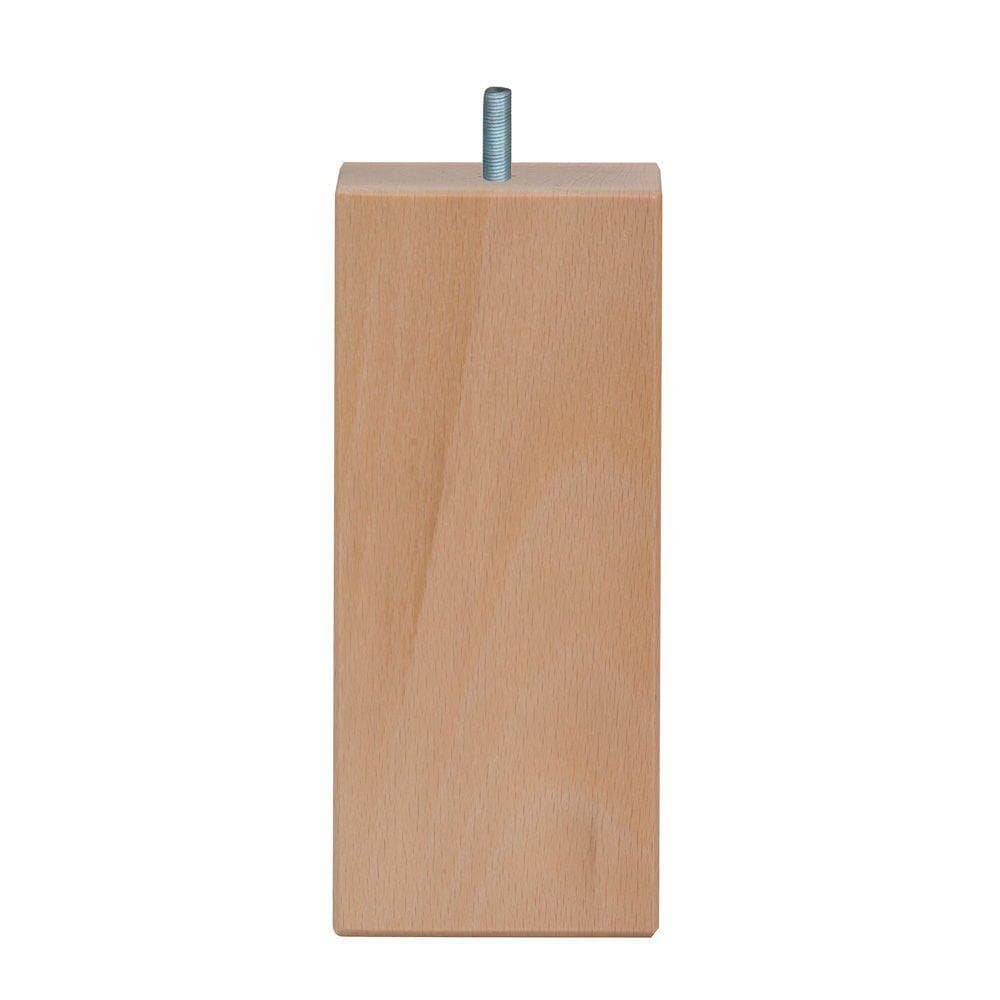 Massieve Houten Meubelpoot 7×7 cm – Stijlvol en Stevig (M8)