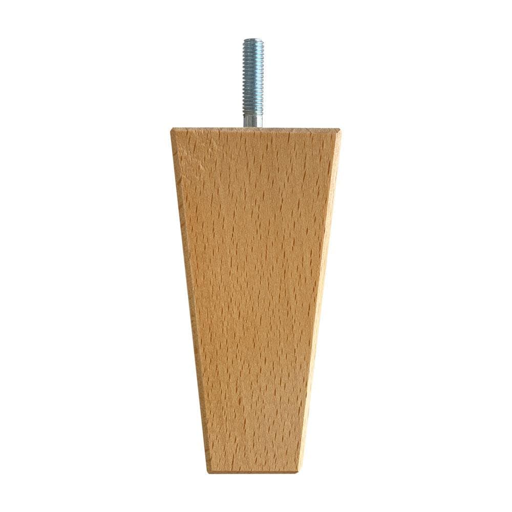 Massieve houten meubelpoot M8 – 5,5 × 5,5 cm, 12 cm hoogte