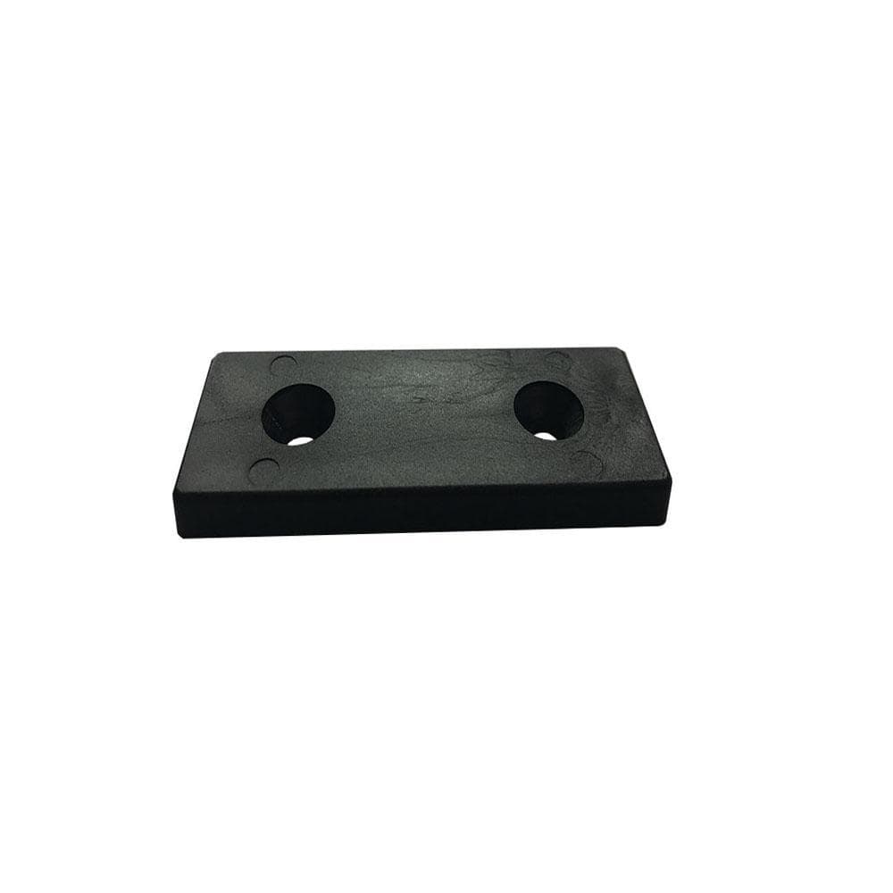 Massieve kunststof glijders Zwart – 8 stuks, 4×2 cm, 0,5 cm dik