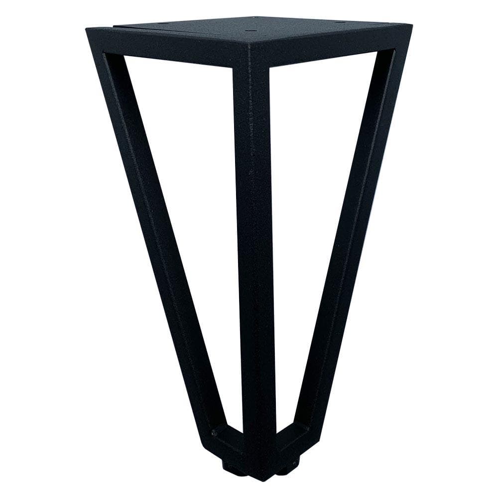 Massieve Zwarte Stalen Meubelpot – 10×10 cm, 18 cm Hoog