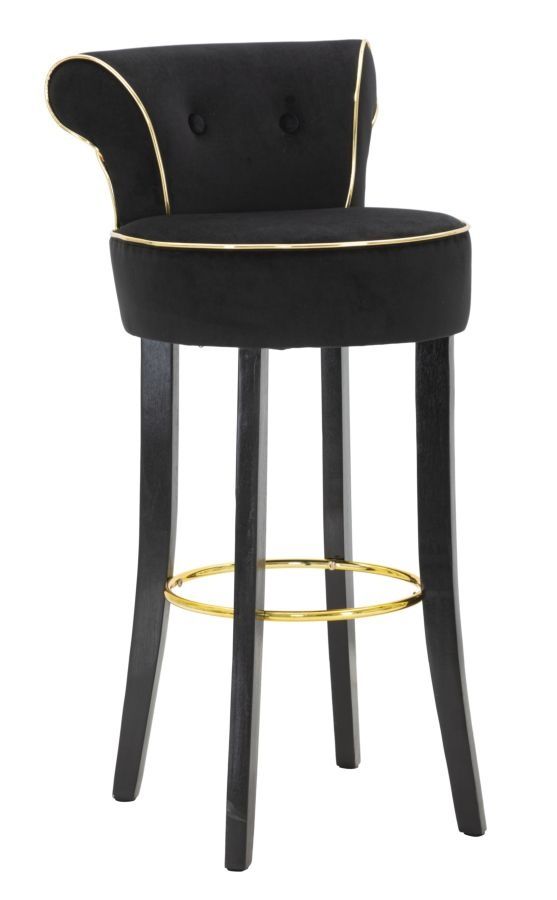 Mauro Ferretti Barkruk Luxy Zwart – Modern comfort voor elke eet- of barruimte