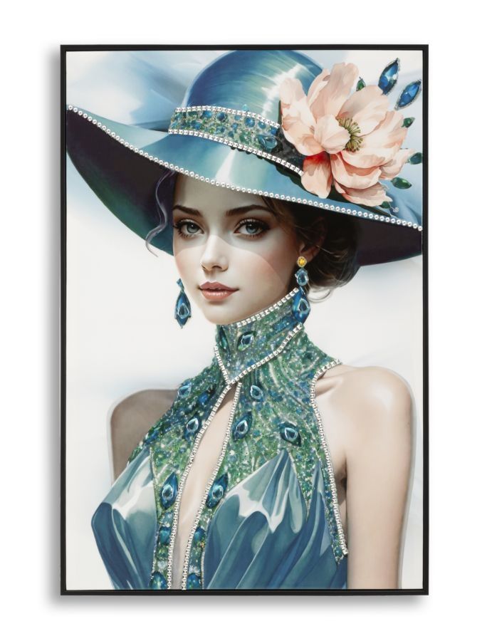 Mauro Ferretti canvas schilderij met lijst – Elegant wanddecor 62 × 92 cm