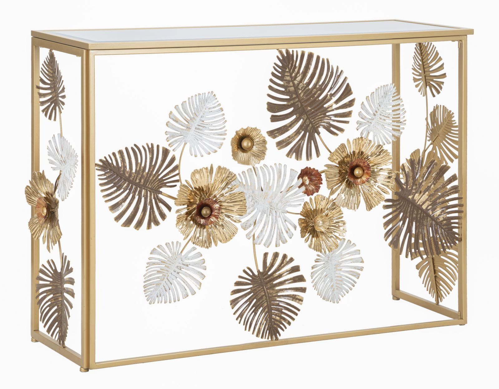 Mauro Ferretti Console Glam Floris – Elegante sidetafel 113 × 40 × 80 cm