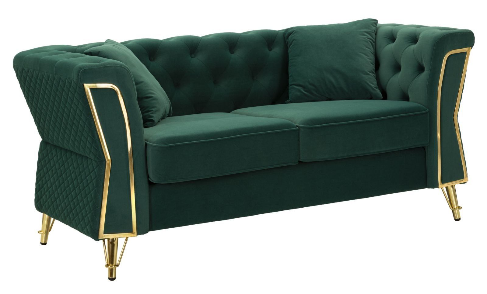 Mauro Ferretti EMY – Groene Designbank met Comfortabele Kussens (162 × 83 × 76 cm)