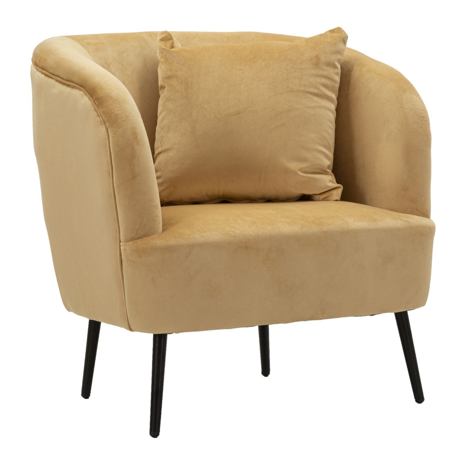 Mauro Ferretti Fauteuil Browy met kussens – Comfort en stijl (73 × 66 × 78 cm)
