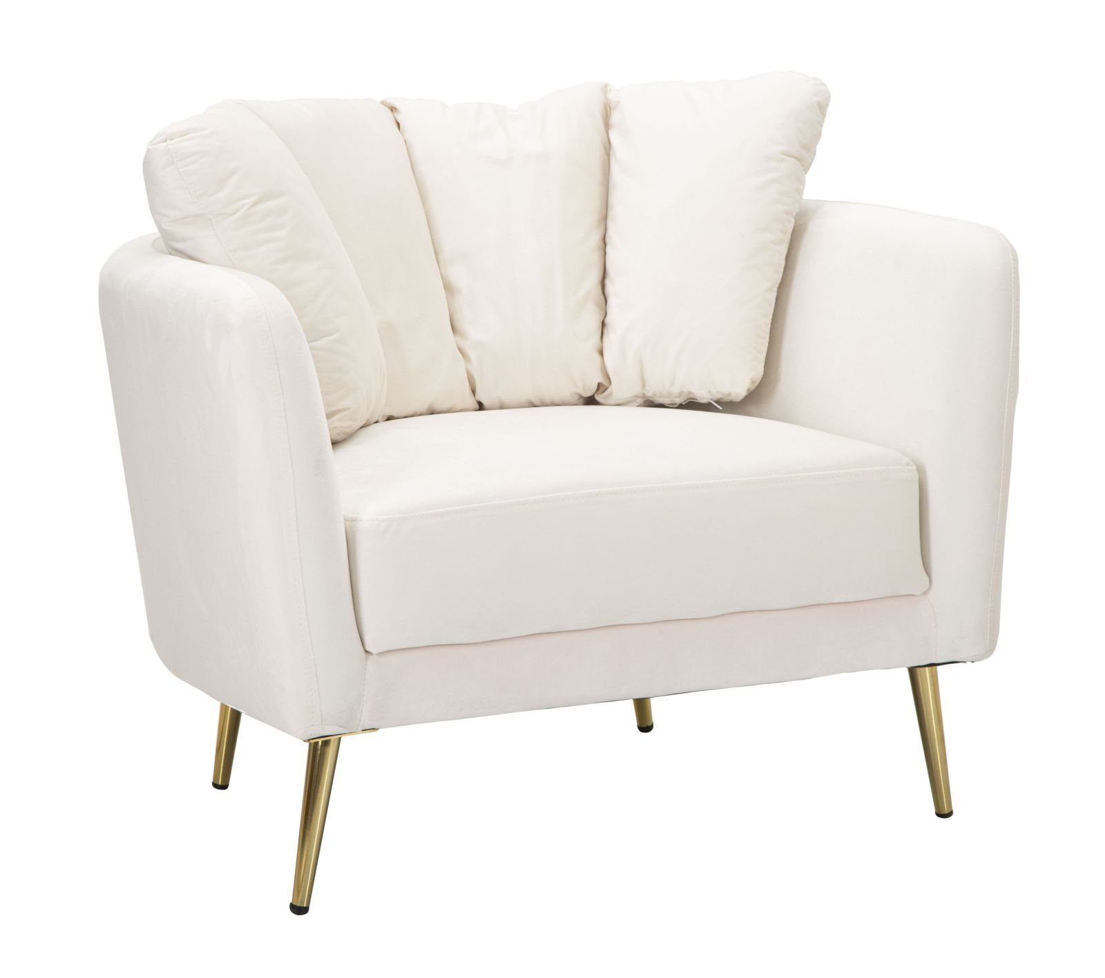 Mauro Ferretti Fauteuil Kiev – Luxe crèmekleurige zitkerel