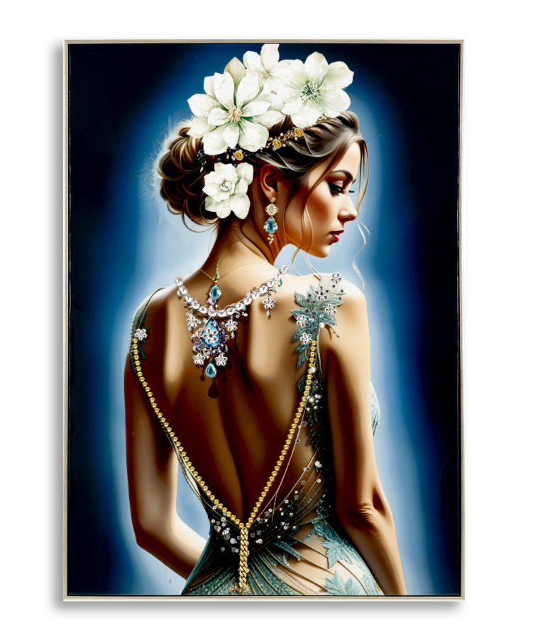 Mauro Ferretti Gelakt Doek Isabel – Houten Lijst – 72 × 102 cm