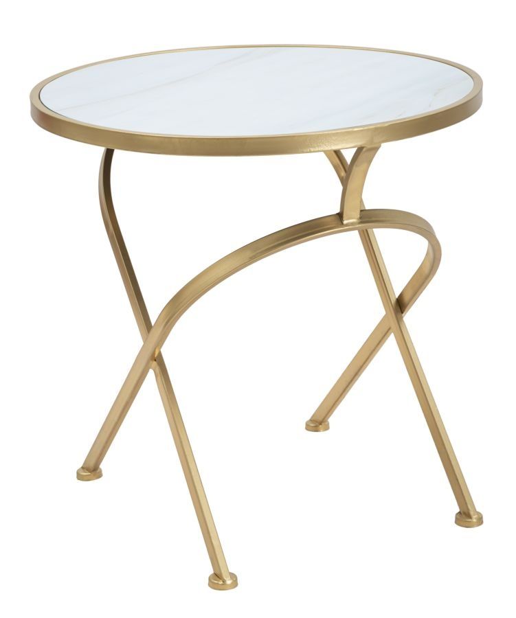 Mauro Ferretti Glam Mat bijzettafel Ø 50,5 cm – compacte stijl voor elke woonkamer