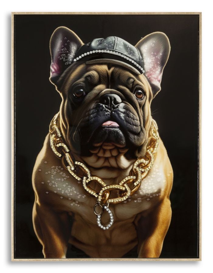 Mauro Ferretti Laquared muurhijg in bully met kroonlijst – stijlvolle wanddecoratie 62 × 4 × 82 cm