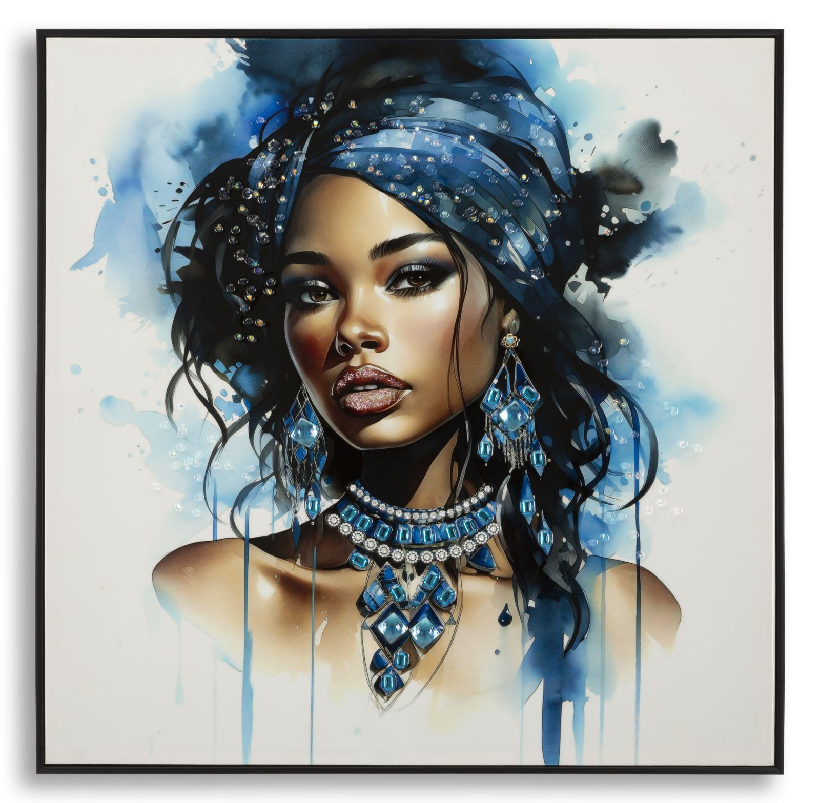 Mauro Ferretti Laquared Wanddecoratie Altea – Modern Kunstwerk met Frame 82 × 4 × 82 cm