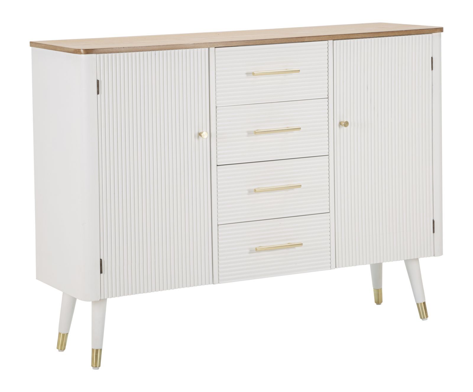 Mauro Ferretti MATERA Dressoir 117 × 37 × 90 cm – Stijlvolle Opbergruimte voor Moderne Interieurs
