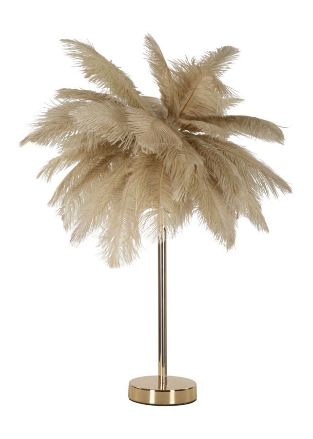 Mauro Ferretti Palm Camello tafellamp – tijdloze elegantie in elke ruimte