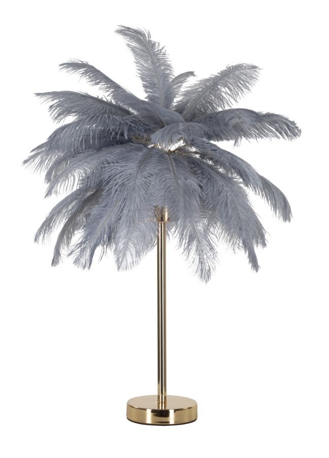 Mauro Ferretti Palm Grijze Tafellamp – Elegante Verlichting voor Moderne Interieurs