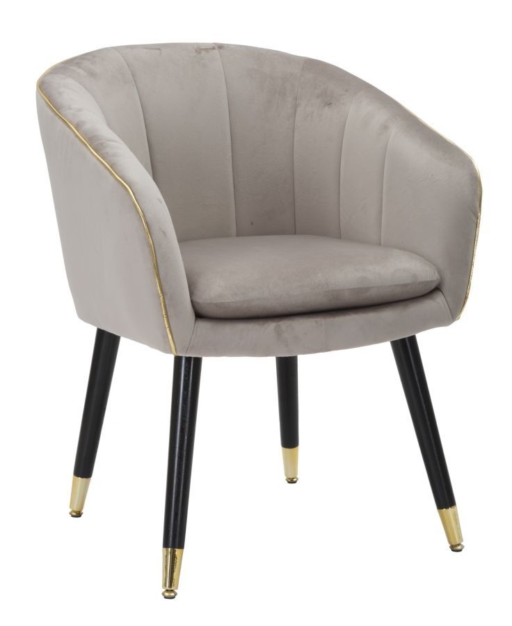 Mauro Ferretti PARMCHAIR PariJs – Luxe Fauteuil in Grigiaal Goud (62 × 58 × 78 cm)