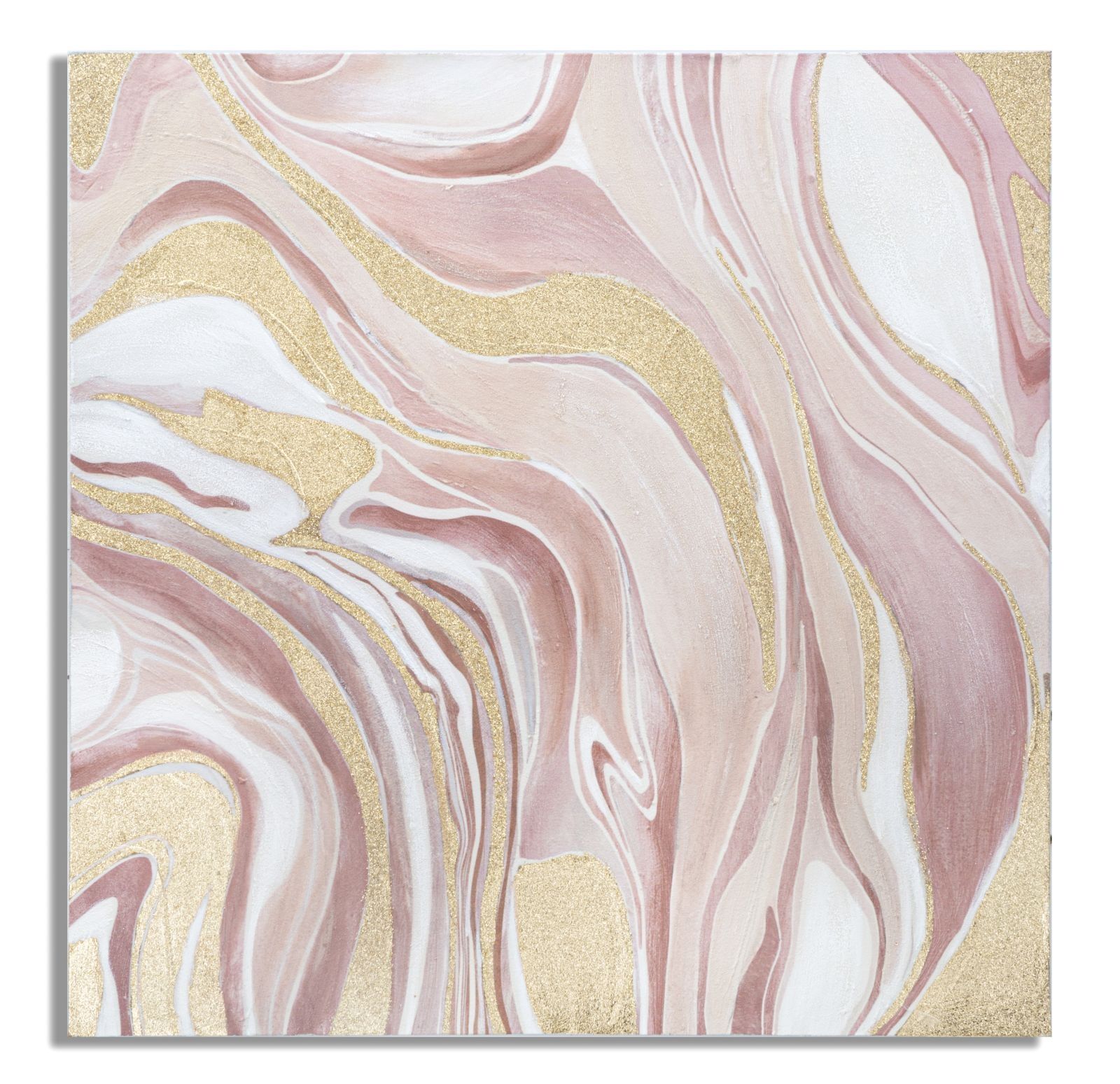 Mauro Ferretti Roze Muurdecoratie 80×2,8×80 cm – Warme Accentkleur voor Elk Interieur