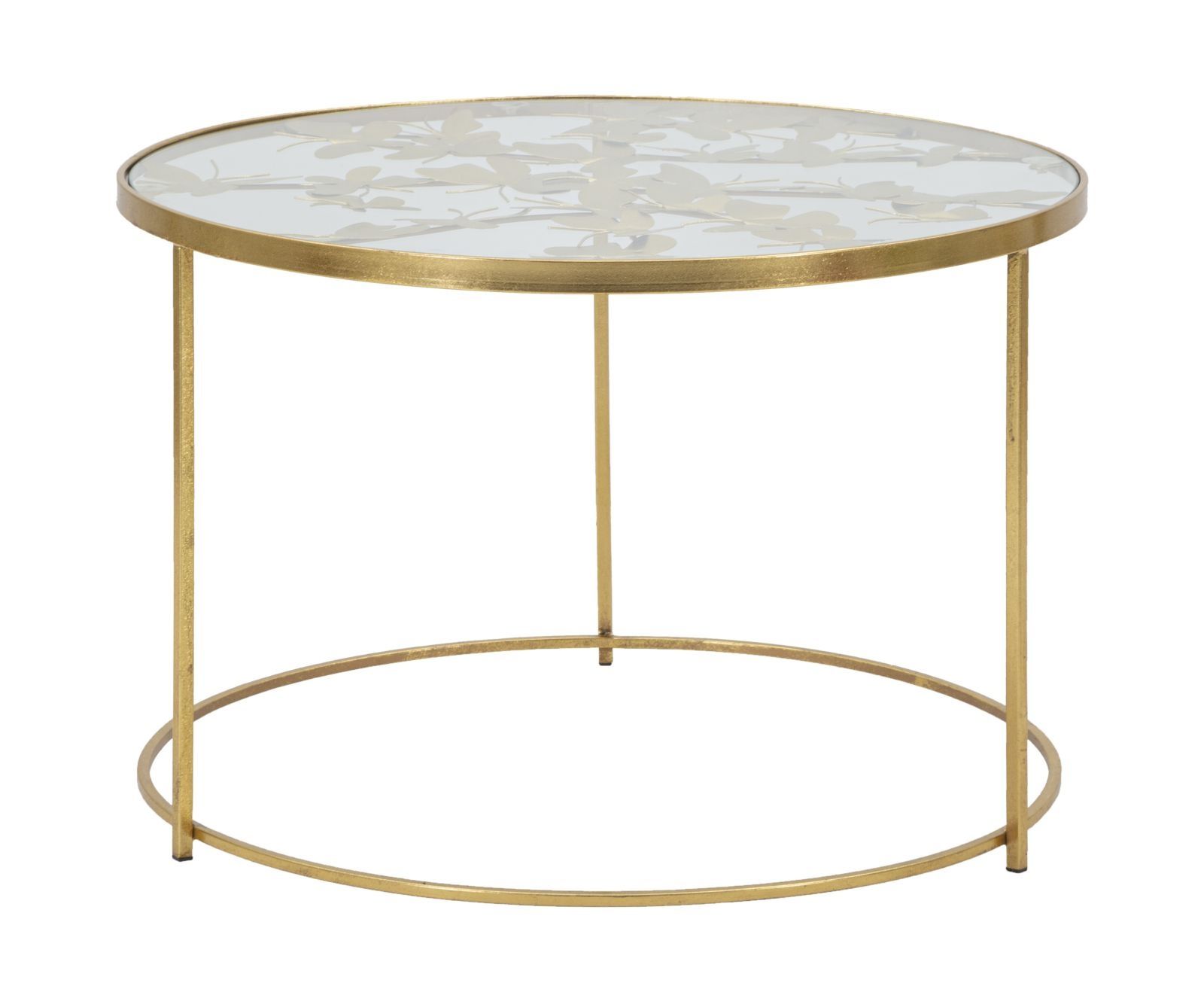 Mauro Ferretti Salontafel Vlinders – Strakke ronde tafel met 60 cm diameter