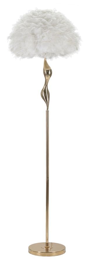 Mauro Ferretti Slanke Witte Vloerlamp – Modern Design Ø 50 cm, 165 cm Hoog