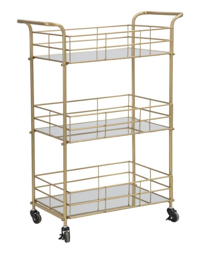 Mauro Ferretti Trolley Glam – Elegante serveerwagen 60 × 30,5 × 80 cm
