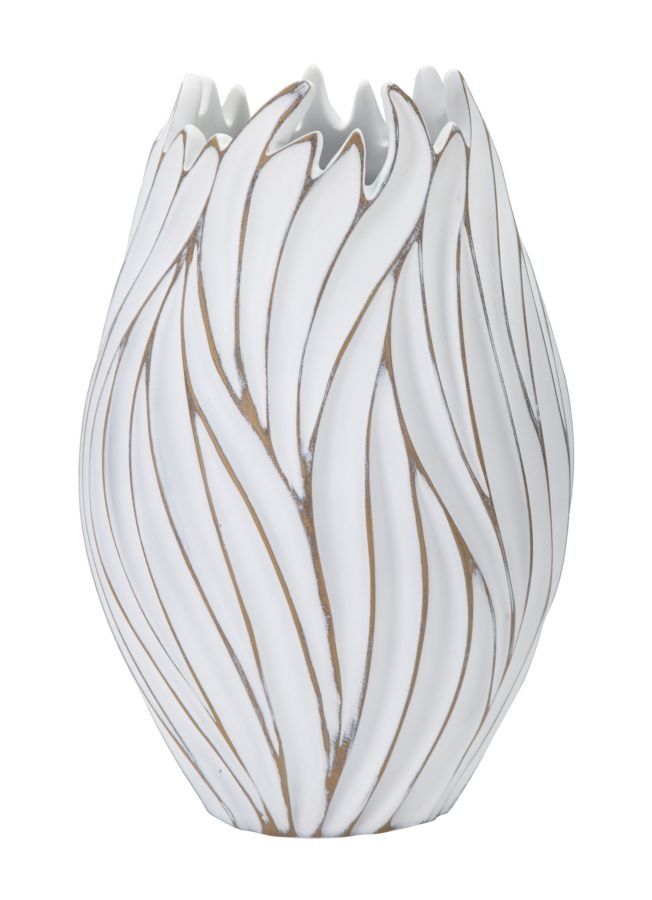 Mauro Ferretti Vaas Polyresin Honduras – Ø 27 cm × 41,5 cm voor een stijlvolle wooninrichting