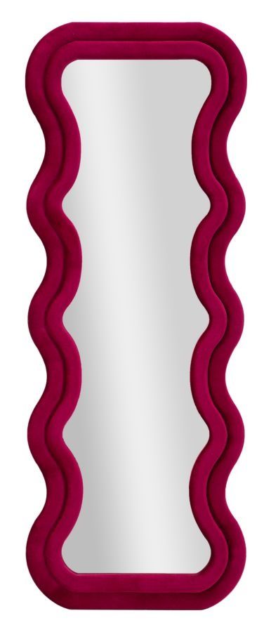 Mauro Ferretti Wandspiegel Emily Velvet Fuchsia – Luxe Spiegel 60×160 cm