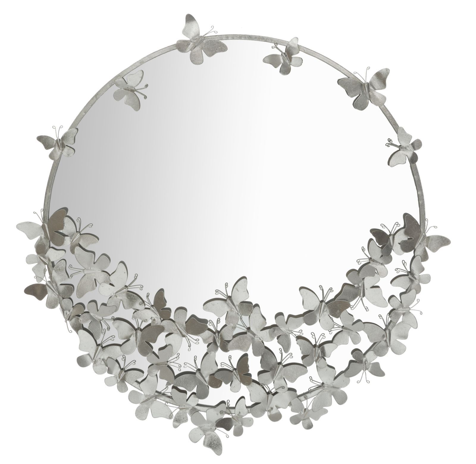 Mauro Ferretti wandspiegel Vlinder Rond Zilver – elegante reflectie voor elk interieur