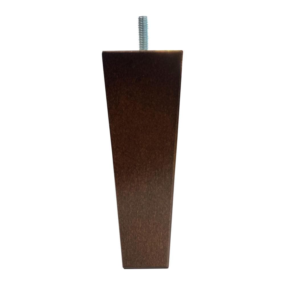 Meubelpoot Bruin – massief hout, M8 draadeind, 16 cm hoog