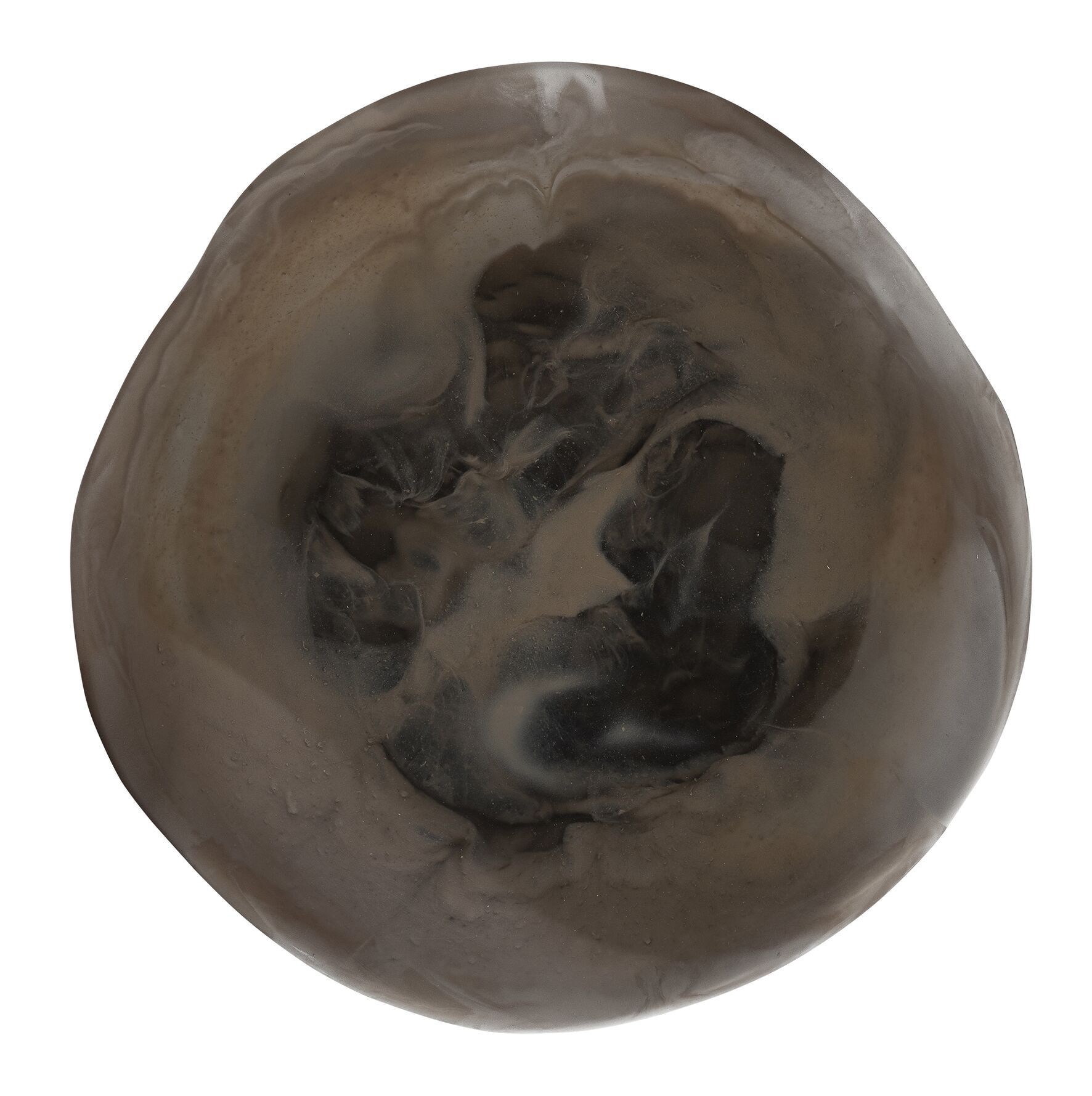 Michelangelo schaal van MUST Living – modern contrast in zwart‑bruin