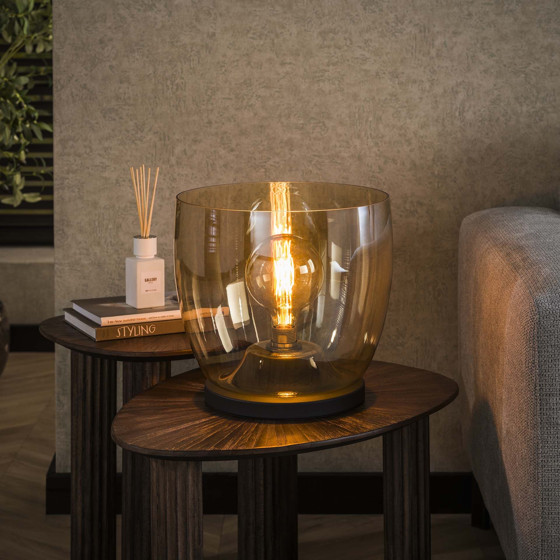 Mikado Amber Glazen Vloerlamp – Stralend Design van LifestyleFurn