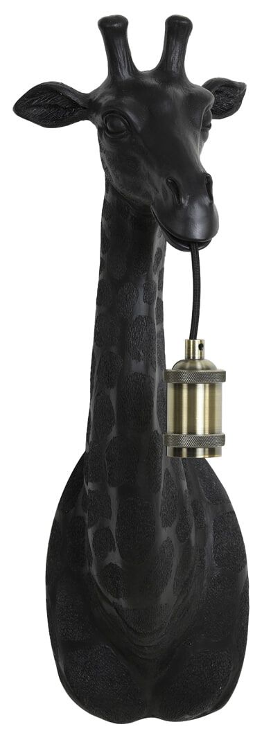 Modern Design ontmoet Elegante Verlichting: Light & Living Wandlamp Giraffe in Mat Zwart