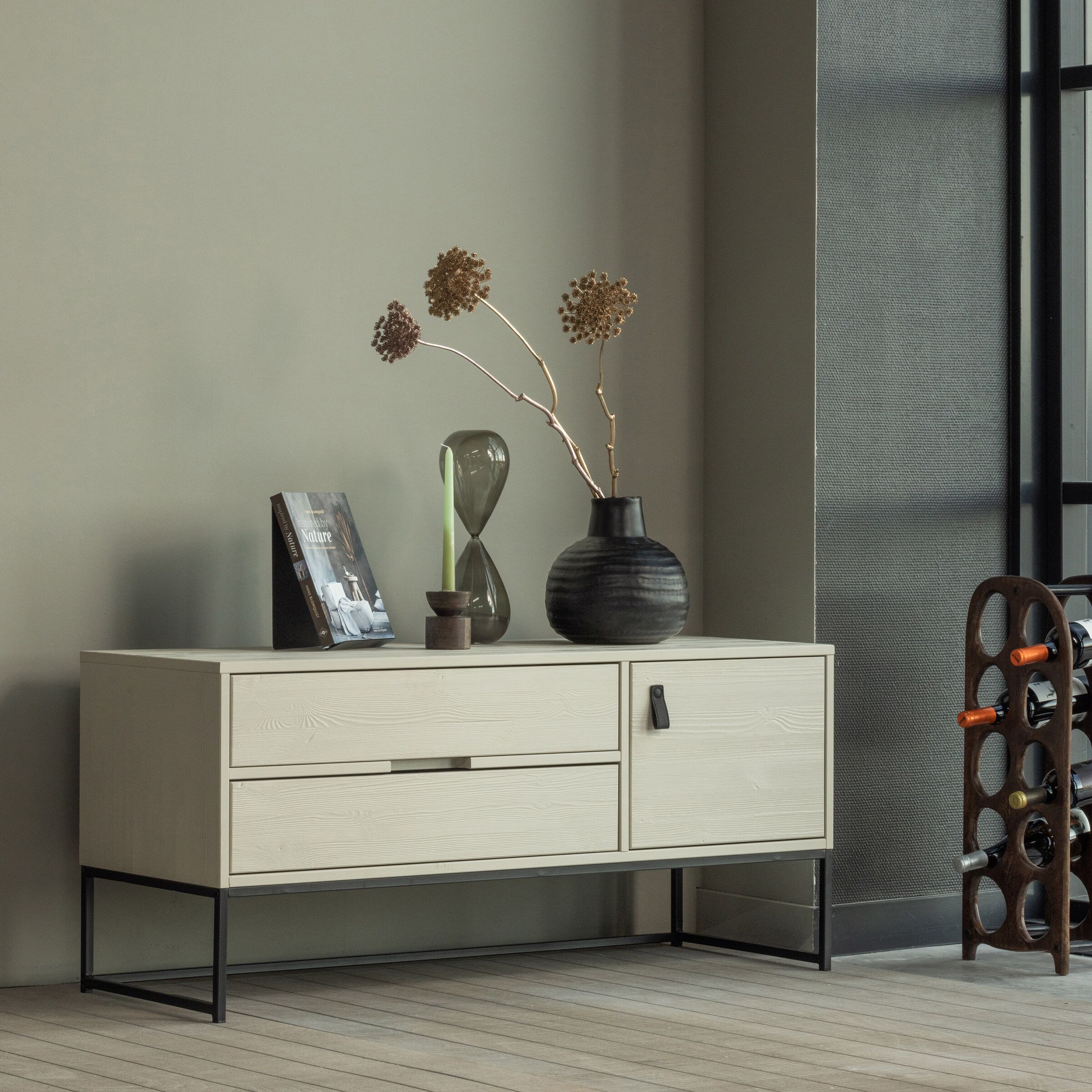 Modern TV‑meubel Silas van WOOOD – 120 cm, Dust