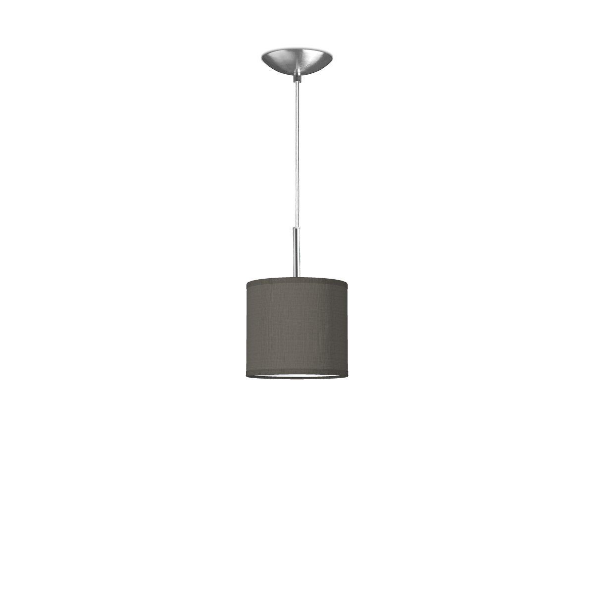 Moderne Antraciet Hanglamp Bling‑Tube Deluxe met Stoffen Kap – 100 cm Verstelbare Pendel